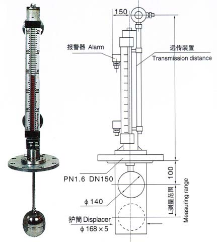 	UHZ插入式磁翻板液位计	